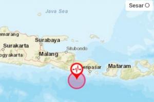 Gempa 4,9 M Guncang Bali, Terasa hingga Banyuwangi