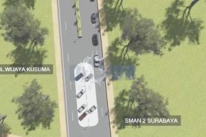 Area Parkir Jalan Wijaya Kusuma Surabaya Digeser
