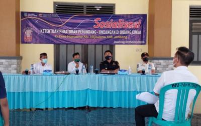Bea Cukai Kediri Bersama Dinas Kominfo Gelar Sosialisasi Cukai di Mojowarno