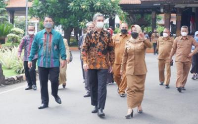 Bupati Mojokerto Bahas Satu Data Indonesia dengan BPS
