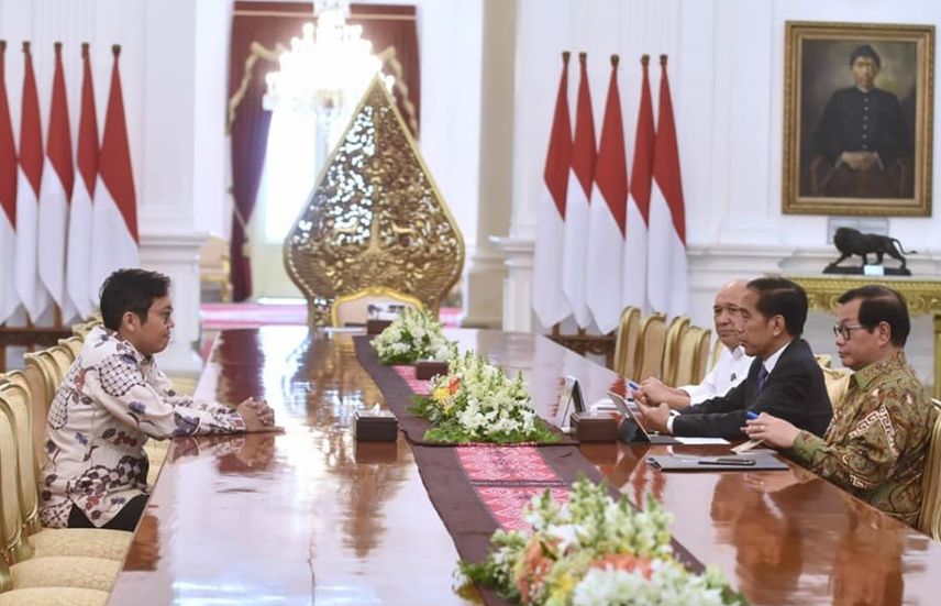 Buntut Cuitan 'Presiden Baru', Zaky Temui Jokowi