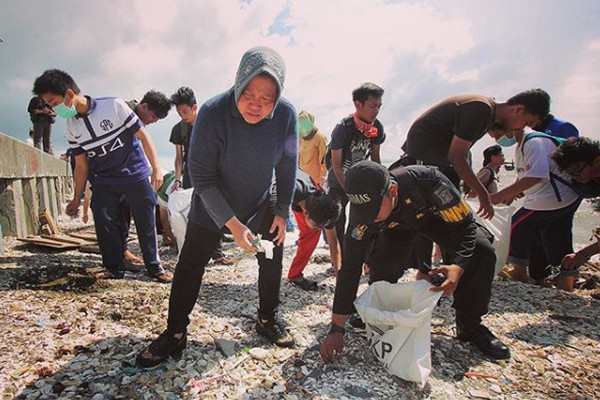 Risma Bangga Sekolah Ikut Jaga Lingkungan Surabaya