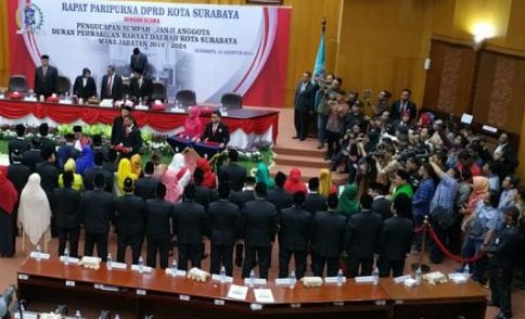 Surabaya Resmi Miliki Wakil Rakyat Periode 2019-2024
